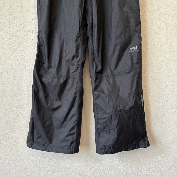 HELLEY HANSEN Mens Black Helly Tech Watertight Ankle Zip Rain Pants - Picture 4 of 14